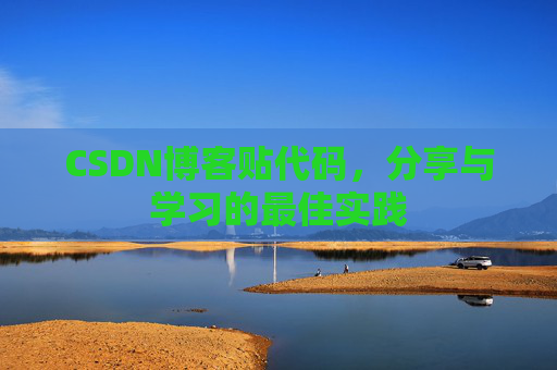 CSDN博客贴代码,分享与学习的最佳实践